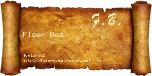Fiser Bea névjegykártya
